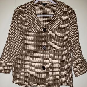 Courtenay 3/4 sleeve wool blend jacket